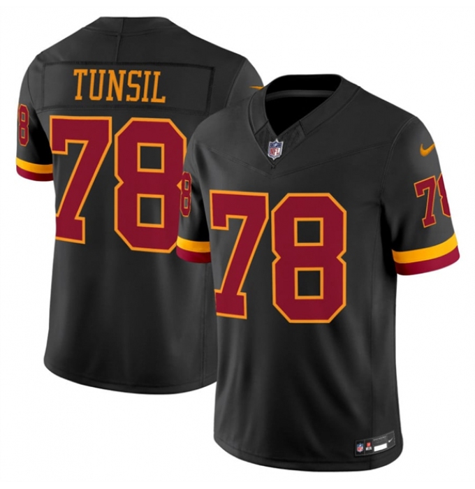 Men's Washington Commanders #78 Laremy Tunsil Black 2026 F.U.S.E. Hail Raiser Alternate Vapor Limited Stitched Football Jersey