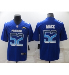 Men's Los Angeles Chargers #52 Khalil Mack Royal Pro Bowl Stitched Jersey