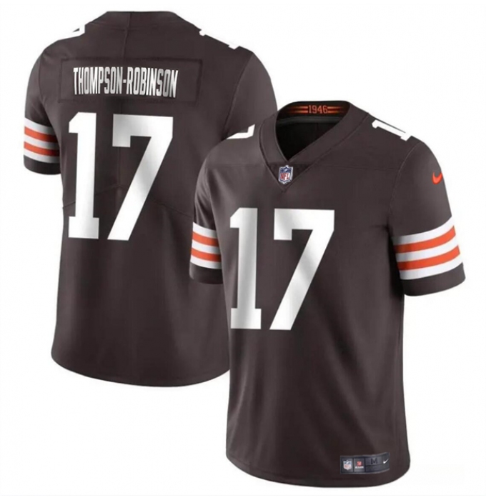 Men's Cleveland Browns #17 Dorian Thompson-Robinson Brown Vapor Untouchable Limited Football Stitched Jersey