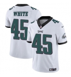 Men's Philadelphia Eagles #45 Devin White White Vapor Untouchable Limited Football Stitched Jersey