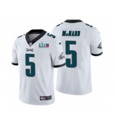 Men's Philadelphia Eagles #5 Donovan McNabb White Super Bowl LVII Patch Vapor Untouchable Limited Stitched Jersey