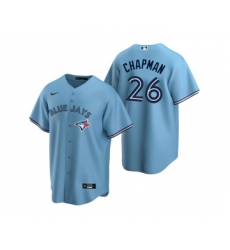 Men's Toronto Blue Jays #26 Matt Chapman Light Blue Cool Base Stitched Jersey