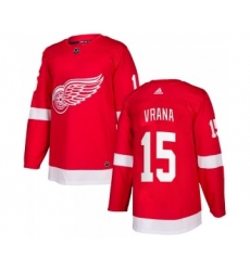 Men's Detroit Red Wings #15 Jakub Vrana Adidas Authentic Home Red Jersey