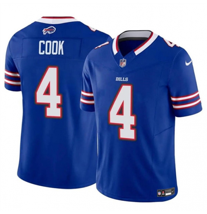 Men's Buffalo Bills #4 James Cook Blue 2023 F.U.S.E. Vapor Untouchable Limited Football Stitched Jersey