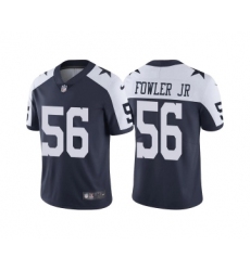 Men's Dallas Cowboys #56 Dante Fowler Jr. Navy Blue Thanksgiving Vapor Limited Stitched Jersey