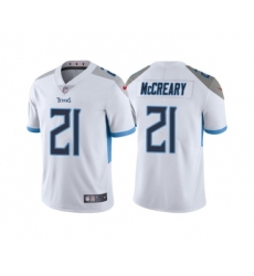 Men's Tennessee Titans #21 Roger McCreary White Vapor Untouchable Stitched Jersey