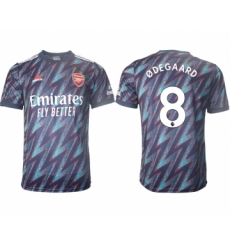 Men 2021-2022 Club Arsenal Second away aaa version blue 8 Soccer Jersey