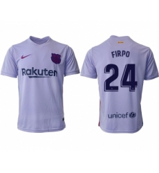 Men 2021-2022 Club Barcelona away aaa version purple 24 Soccer Jersey
