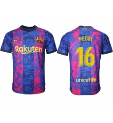 Men 2021-2022 Club Barcelona blue training suit aaa version 16 Soccer Jersey