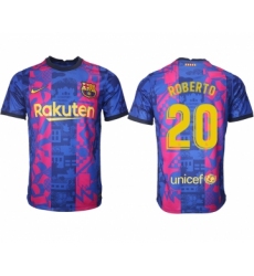 Men 2021-2022 Club Barcelona blue training suit aaa version 20 Soccer Jersey