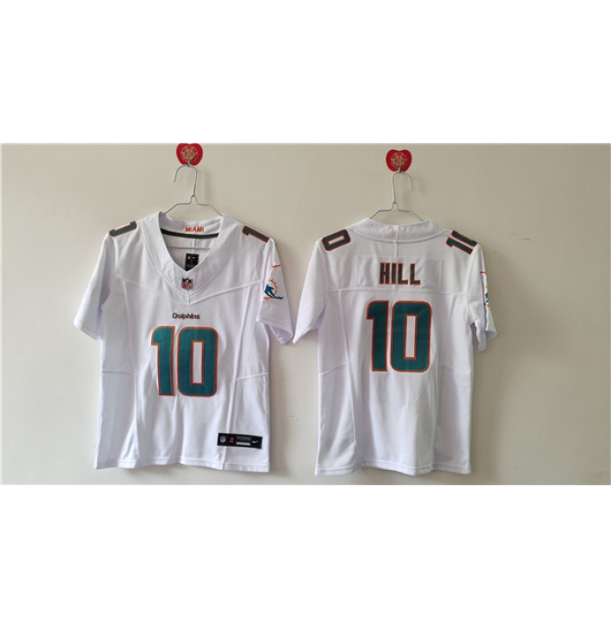 Women's Miami Dolphins #10 Tyreek Hill White F.U.S.E. Vapor Untouchable Football Stitched Jersey