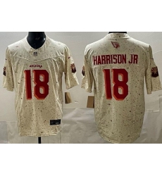 Men's Arizona Cardinals #18 Marvin Harrison Jr Limited Cream Rivalries FUSE Vapor Jersey
