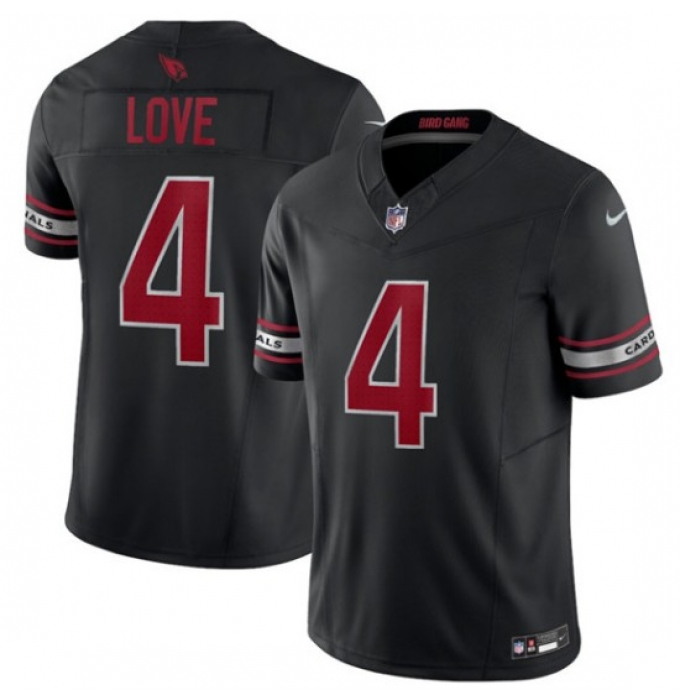Men's Arizona Cardinals #4 Jeremiyah Love Black 2026 Draft F.U.S.E. Vapor Untouchable Limited Football Stitched Jersey