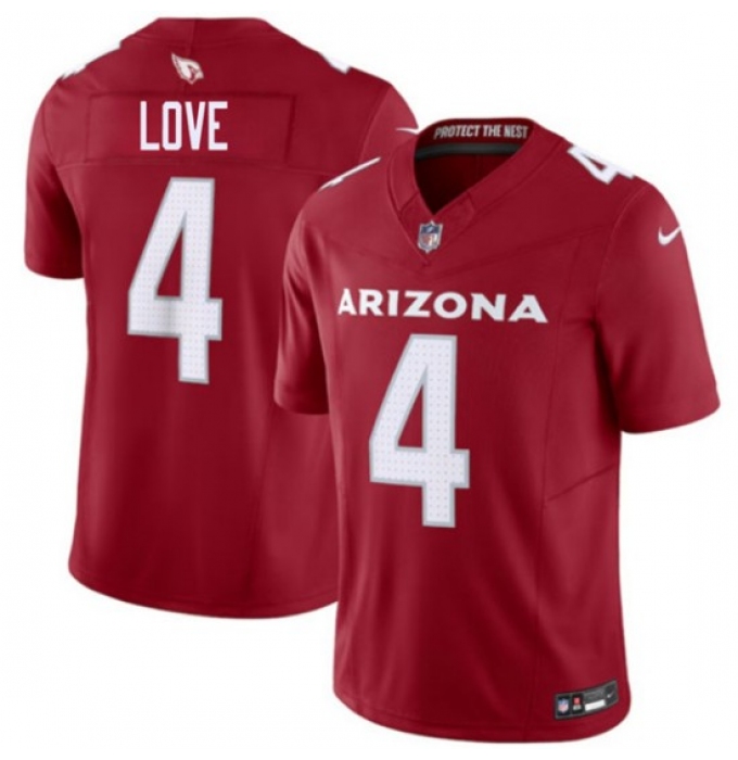 Men's Arizona Cardinals #4 Jeremiyah Love Red 2026 Draft F.U.S.E. Vapor Untouchable Limited Football Stitched Jersey