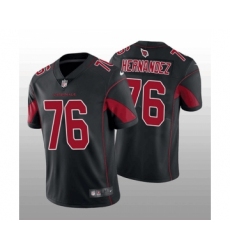 Men's Arizona Cardinals #76 Will Hernandez Black Color Rush Stitched Football Jersey