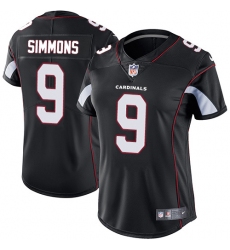 Women's Nike Arizona Cardinals #9 Isaiah Simmons Black Alternate Stitched NFL Vapor Untouchable Limited Jersey