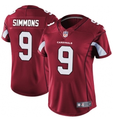 Women's Nike Arizona Cardinals #9 Isaiah Simmons Red Team Color Stitched NFL Vapor Untouchable Limited Jersey