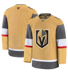 Men's Vegas Golden Knights Blank Gold 2024-25 Home Stitched Hockey Jersey