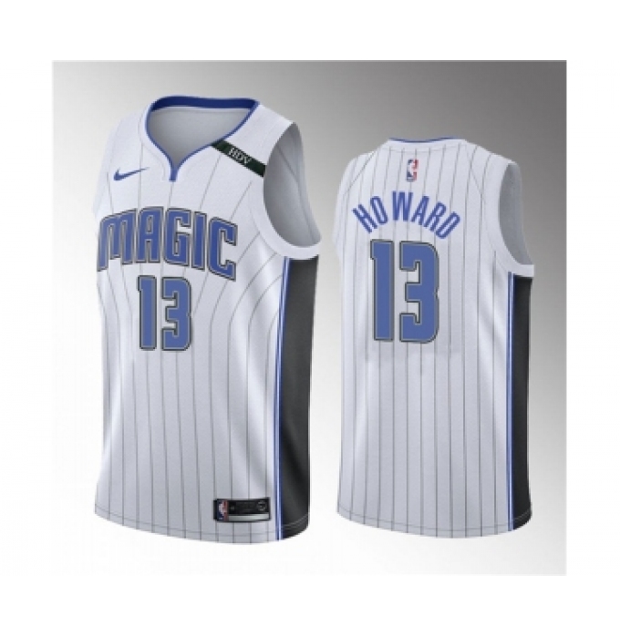 Men's Orlando Magic #13 Jett Howard White 2023 Draft Icon Edition Stitched Basketball Jersey