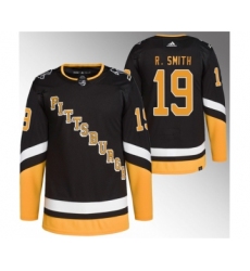 Men's Pittsburgh Penguins #19 Reilly Smith Black Stitched Jersey