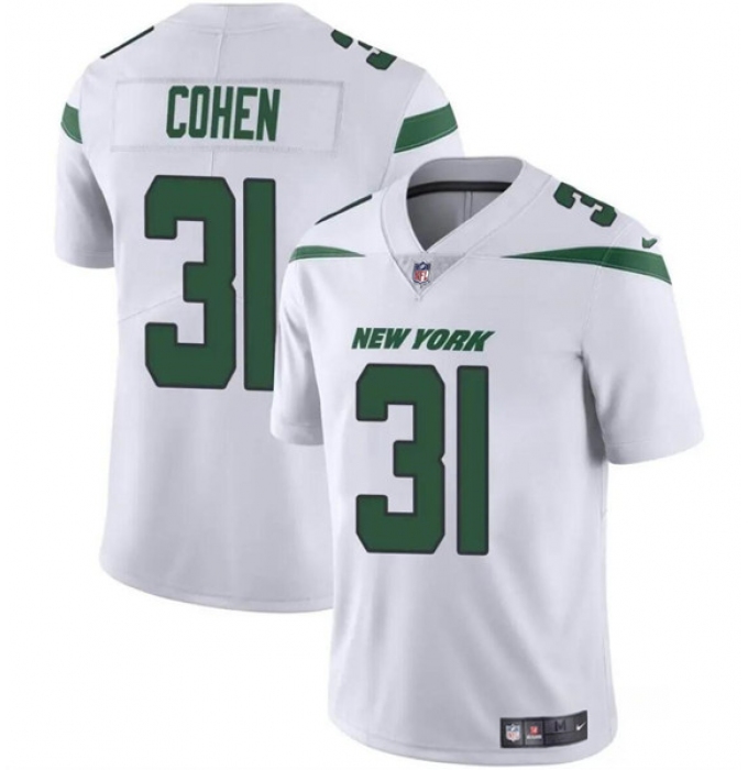 Men's New York Jets #31 Tarik Cohen White Vapor Untouchable Limited Football Stitched Jersey