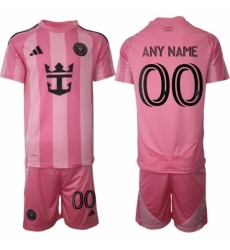 Men Inter Miami CF Custom 25 26 Pink Home Soccer Jersey Suit1