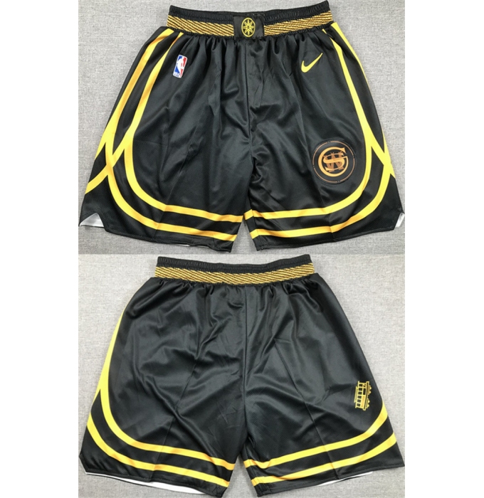 Men's Golden State Warriors Black City Edition Shorts