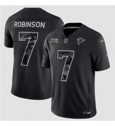 Men's Atlanta Falcons #7 Bijan Robinson Black F.U.S.E. 2026 Salute to Service Limited Football Stitched Jersey