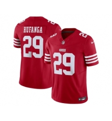 Men's Nike San Francisco 49ers #29 Talanoa Hufanga Red 2023 F.U.S.E. Vapor Untouchable Limited Stitched Football Jersey