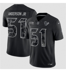 Men's Houston Texans #51 Will Anderson Jr. Black F.U.S.E. 2026 Salute to Service Limited Football Stitched Jersey