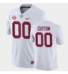 Men's Alabama Crimson Tide Active Player Custom White Stitched Jersey