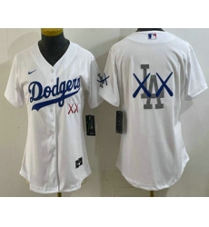 Women's Los Angeles Dodgers White Vapor Premier Limited Stitched Baseball Jersey