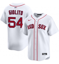 Men's Boston Red Sox #54 Lucas Giolito White 2024 Home Limited Stitched Baseball Jersey