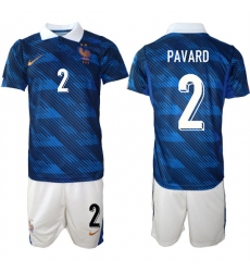 Men's France #2 PAVARD National Team FIFA x World Cup 2026 Home On Field Jersey