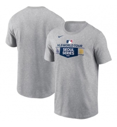 Men's Los Angeles Dodgers vs. San Diego Padres 2024 World Tour Seoul Series Nike Heather Gray Matchup T-Shirt