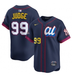 Men's American League #99 Aaron Judge Navy 2025 All-Star Edition Limited Stitched Baseball Jersey