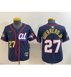 Youth American League #27 Vladimir Guerrero Jr. Navy 2025 All-Star Edition Limited Stitched Baseball Jersey