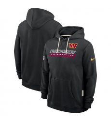 Men's Washington Commanders Black Sideline Standard Issue Top Prospect Dri-FIT Hoodie