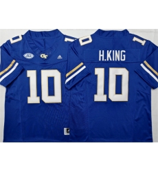 Men's Georgia Tech Yellow Jackets #10 Haynes King Royal F.U.S.E. Limited Stitched Jersey