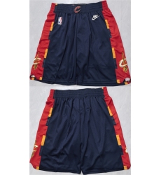 Men's Cleveland Cavaliers Navy Shorts(Run Small)