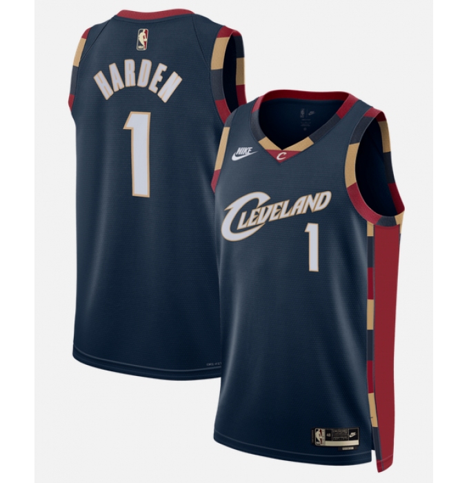 Men's Cleveland Cavaliers #1 James Harden Navy 2026 Classic Edition Stitched Basketball Jersey