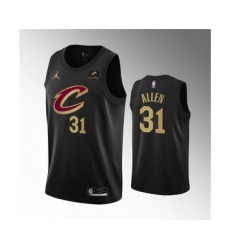 Men's Cleveland Cavaliers #31 Jarrett Allen Black Statement Edition Stitched Basketball Jersey