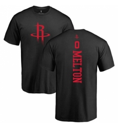 NBA Nike Houston Rockets #0 De'Anthony Melton Black One Color Backer T-Shirt