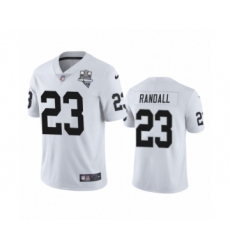 Men's Oakland Raiders #23 Damarious Randall White 2020 Inaugural Season Vapor Limited Jersey