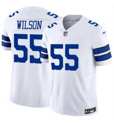 Men's Dallas Cowboys #55 Logan Wilson White 2025 F.U.S.E Vapor Untouchable Limited Football Stitched Jersey