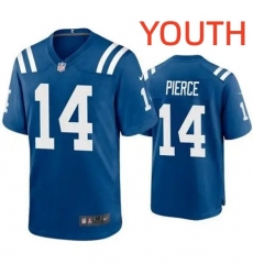 Youth Indianapolis Colts #14 Alec Pierce Limited Royal Vapor Jersey