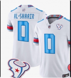 Men's Houston Texans #0 Azeez Al Shaair White 2026 FUSE Rivalries Collection Limited Stitched Jersey