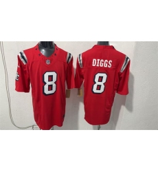 Men's New England Patriots #8 Stefon Diggs Red F.U.S.E. Vapor Limited Football Stitched Jersey