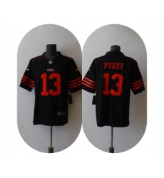Men's San Francisco 49ers #13 Brock Purdy Black Vapor Untouchable Limited Stitched Jersey