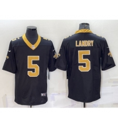 Men's New Orleans Saints #5 Jarvis Landry Black 2022 Vapor Untouchable Stitched NFL Nike Limited Jersey